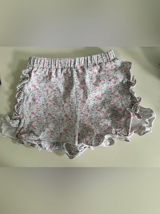 Stitchy Fish Other - Stitchy Fish Floral Ruffle Trim kid’s Shorts - Pink Multi